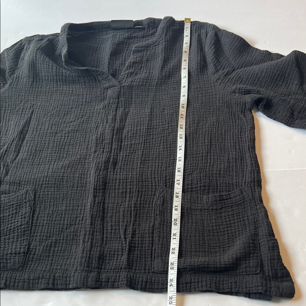 Onque Casuals Black Pants Women’s Solid Top & Wide Leg Pants Set Size XL EUC - Picture 7 of 10